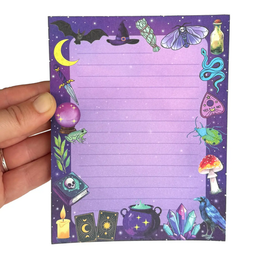Witchy Notepad, 50 Sheets, 4.25" X 5.5"