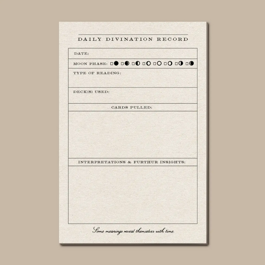 Notepad: Divination Record - 4x6